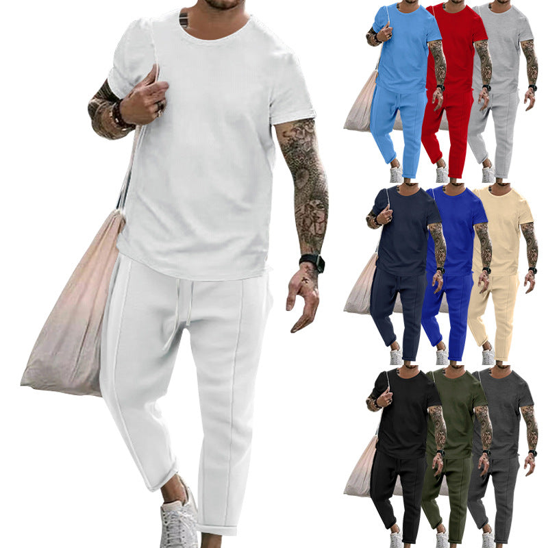 Herren sportliches Set aus hochwertiger Baumwolle mit funktionalem Design und atmungsaktiver Struktur Echoarchiv