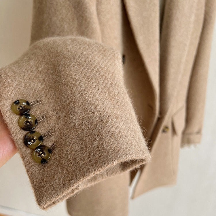 Damen Modischer Wollblazer mit elegantem Schnitt Echoarchiv