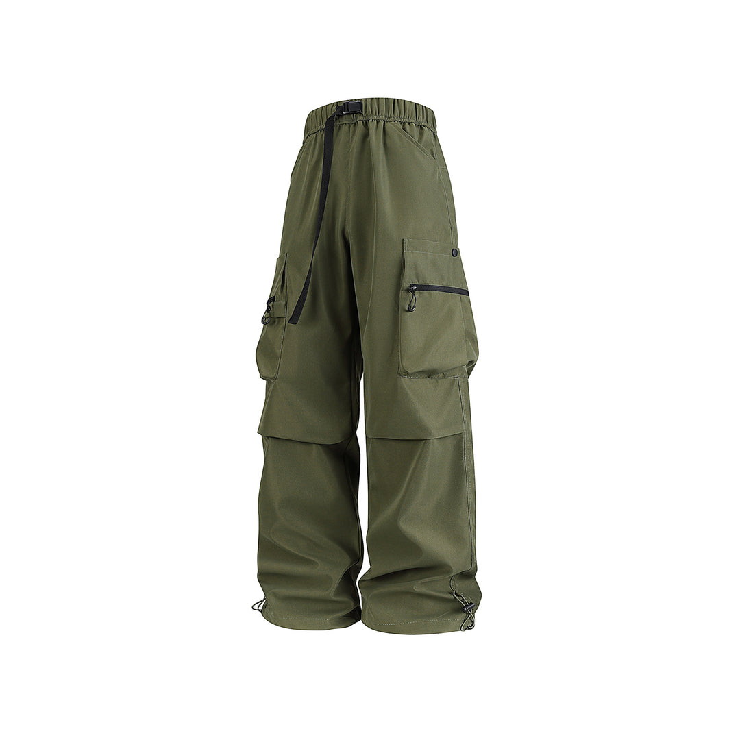 Herren Baggy‑Technische Cargo‑Hose mit integriertem Sicherheitsgurt und verstellbarem Saum Echo Archiv