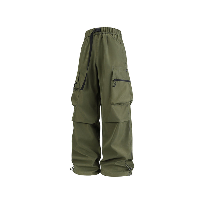 Herren Baggy‑Technische Cargo‑Hose mit integriertem Sicherheitsgurt und verstellbarem Saum Echo Archiv