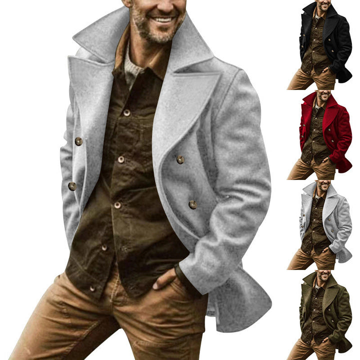 Herren Wollmantel mit Elegantem Schnitt & PEchoarchivcoat-Design | Echoarchiv