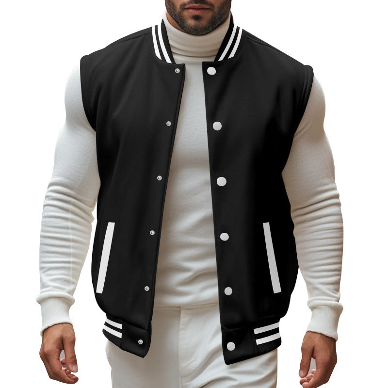 Herren Freizeit-Bomberjacke mit Kontrastfarben und praktischen Seitentaschen Echoarchiv