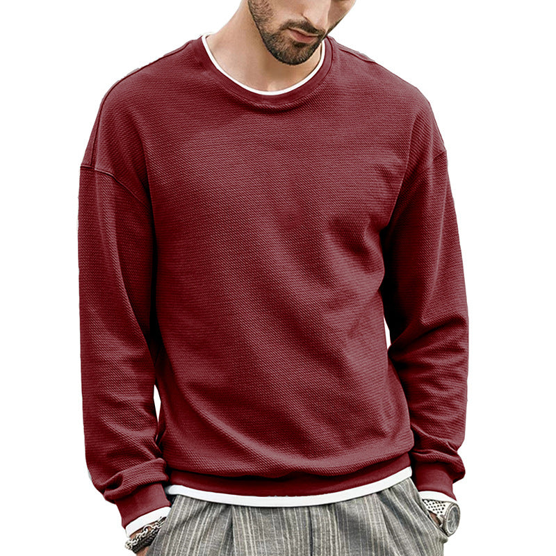 Herren lässiges Sweatshirt aus atmungsaktivem Material mit strukturiertem Design Echoarchiv