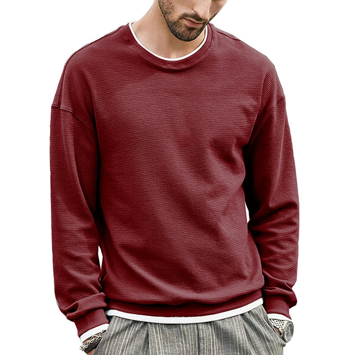 Herren lässiges Sweatshirt aus atmungsaktivem Material mit strukturiertem Design Echoarchiv