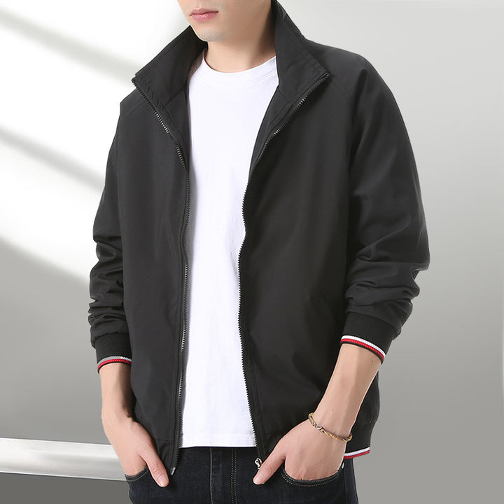 Herren leichte Trainingsjacke mit Stehkragen Echo Archiv