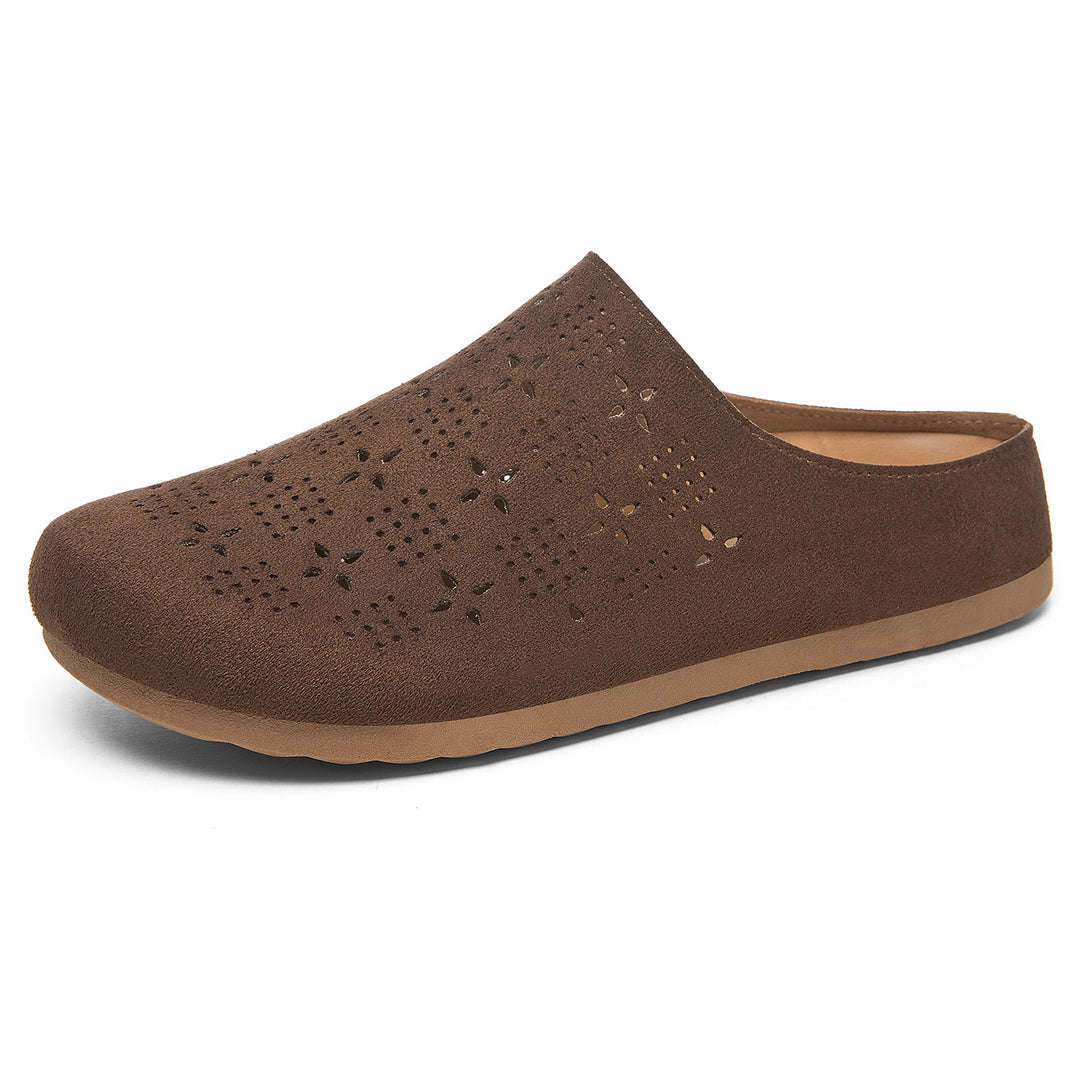 Damen nan Komfort-Mule mit Laserperforation und geformtem Memory-Fußbett Echo Archiv