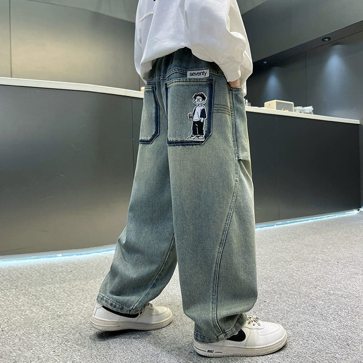 Damen Baggy-Jeans mit einzigartigen Grafiken Echo Archiv