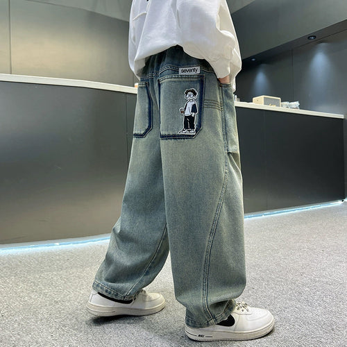 Damen Baggy-Jeans mit einzigartigen Grafiken Echo Archiv