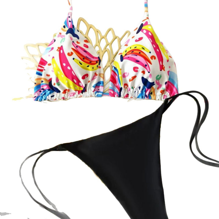 Damen Triangel-Bikini mit floralem Detail Echo Archiv