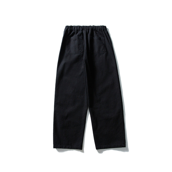 Herren weite Utility-Arbeitshose mit aufgesetzten Patch‑Taschen und elastischem Bund Echoarchiv