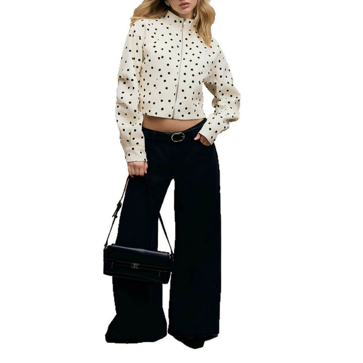 Damen Trendige Jacke mit gelegtem Kragen Echo Archiv