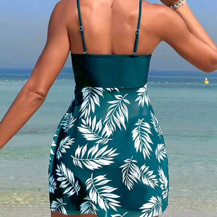 Damen Tankini-Set mit floralem Oberteil und sportlicher Shorts Echo Archiv