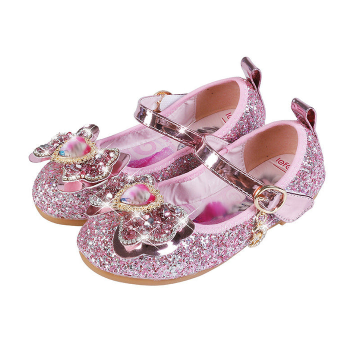 Mädchen Glitzernde Ballerina-Schuhe mit Herzdetaillierung Echo Archiv