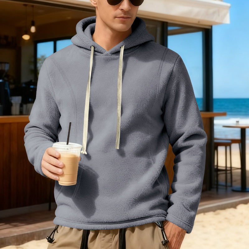 Herren Fleece-Pullover mit Kapuze Echoarchiv