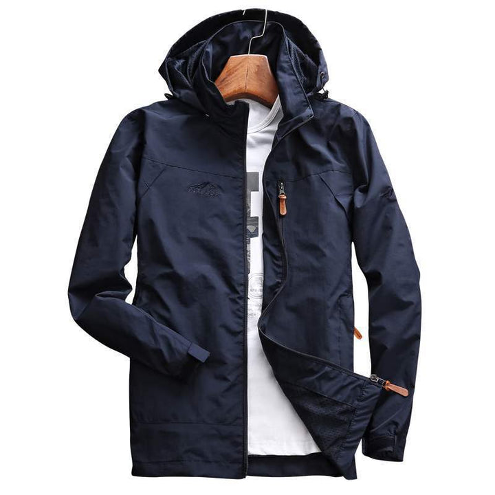 Herren Wasserabweisende Softshelljacke mit Fleece Innenfutter, Kapuze und Brusttasche Echo Archiv