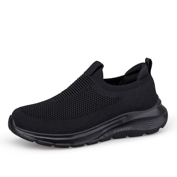Damen nan nahtloser Strick-Slip-On mit elastischem Einstieg, gepolstertem Komfortfußbett und profiliertem Leichtlaufsohlen-Design Echo Archiv