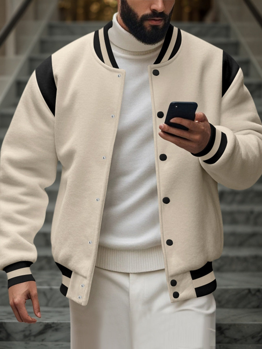 Herren Trendige Collegejacke Echo Archiv