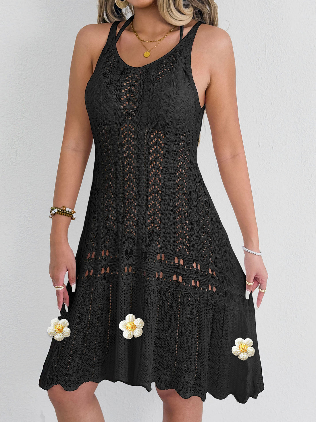 Damen gehäkeltes Strandkleid 1779788034 – Élara