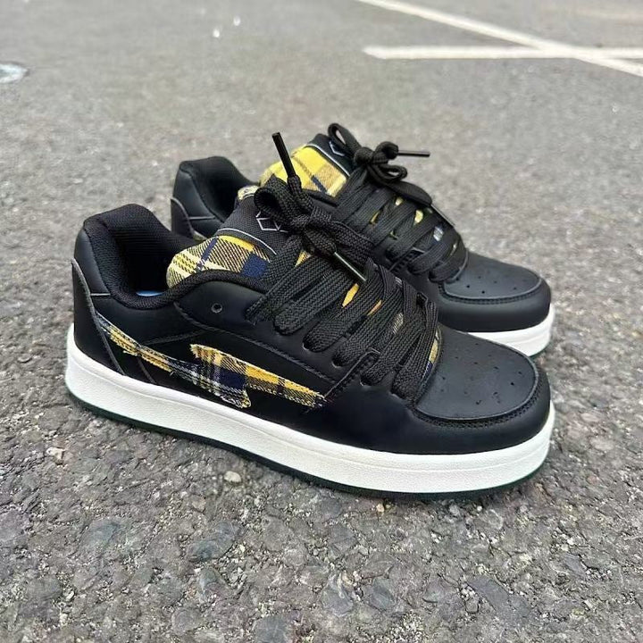 Damen Sneakers im modischen Karo-Design mit bequemer Dämpfung Echo Archiv