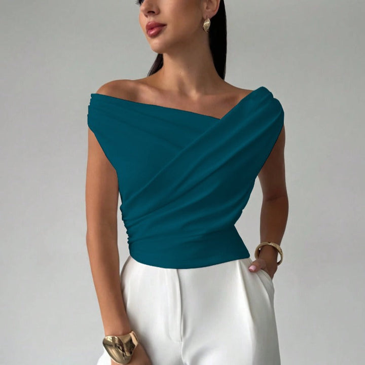 Damen Wickeloberteil mit weichem Stoff und elegantem Design Echoarchiv