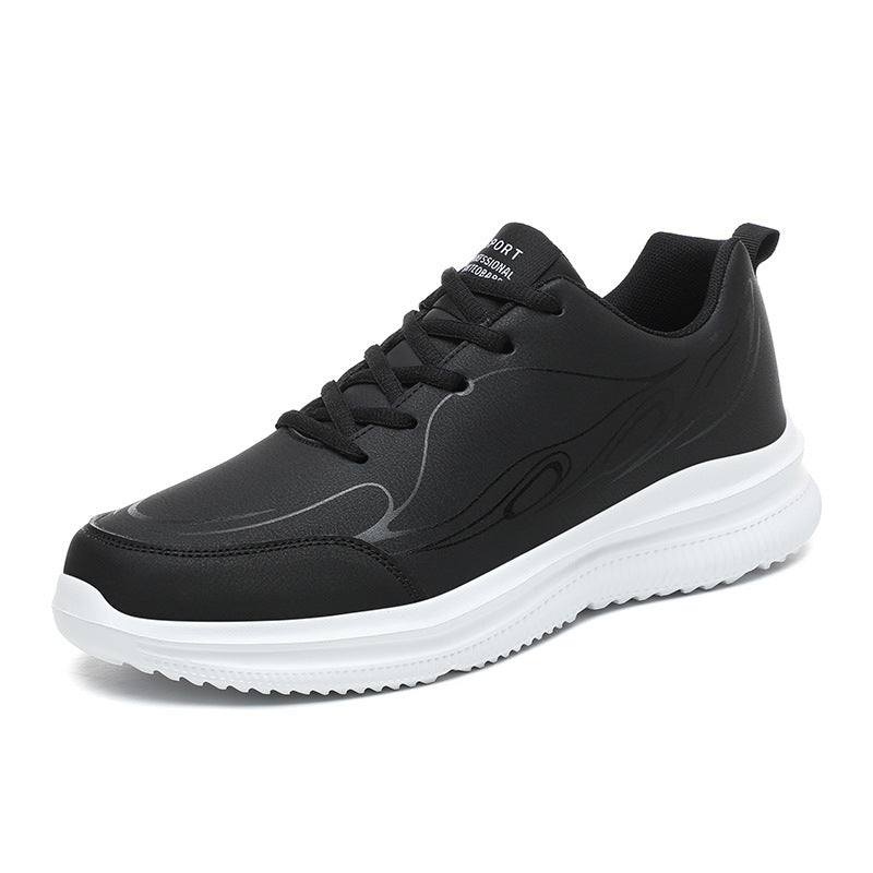 Herren nan dezenter Business-Casual Sneaker mit synthetischem Glattleder, gepolstertem Kragen und profiliertem Gummigrip Echo Archiv
