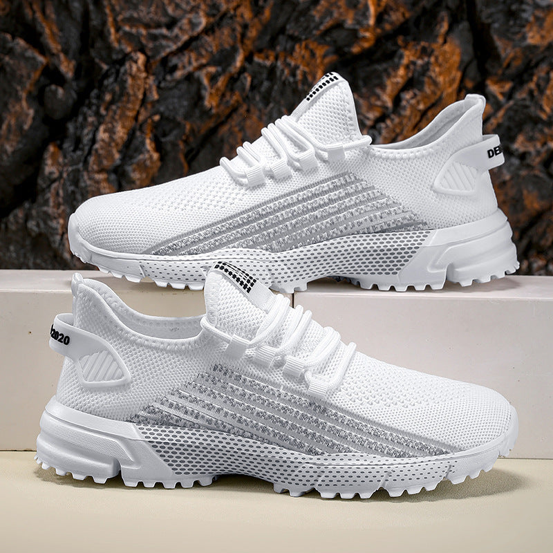 Herren nan atmungsaktive Stricksneaker mit profilierter Laufsohle und gepolsterter Fersenmanschette Echo Archiv