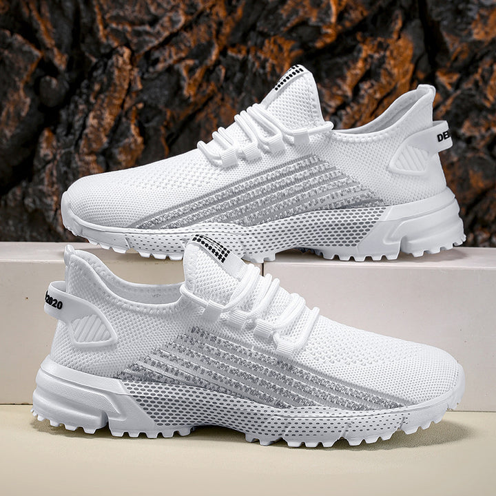 Herren nan atmungsaktive Stricksneaker mit profilierter Laufsohle und gepolsterter Fersenmanschette Echo Archiv