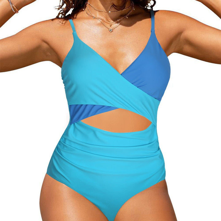 Damen Badeanzug mit verschlungenem Schnitt und figurbetonendem Design Echo Archiv