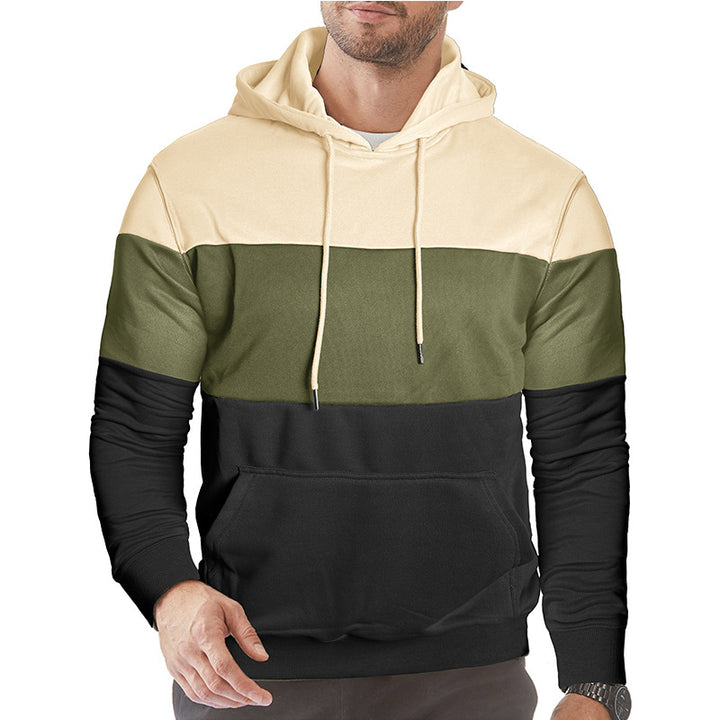 Herren Kapuzenpullover mit Farbakzenten Echoarchiv