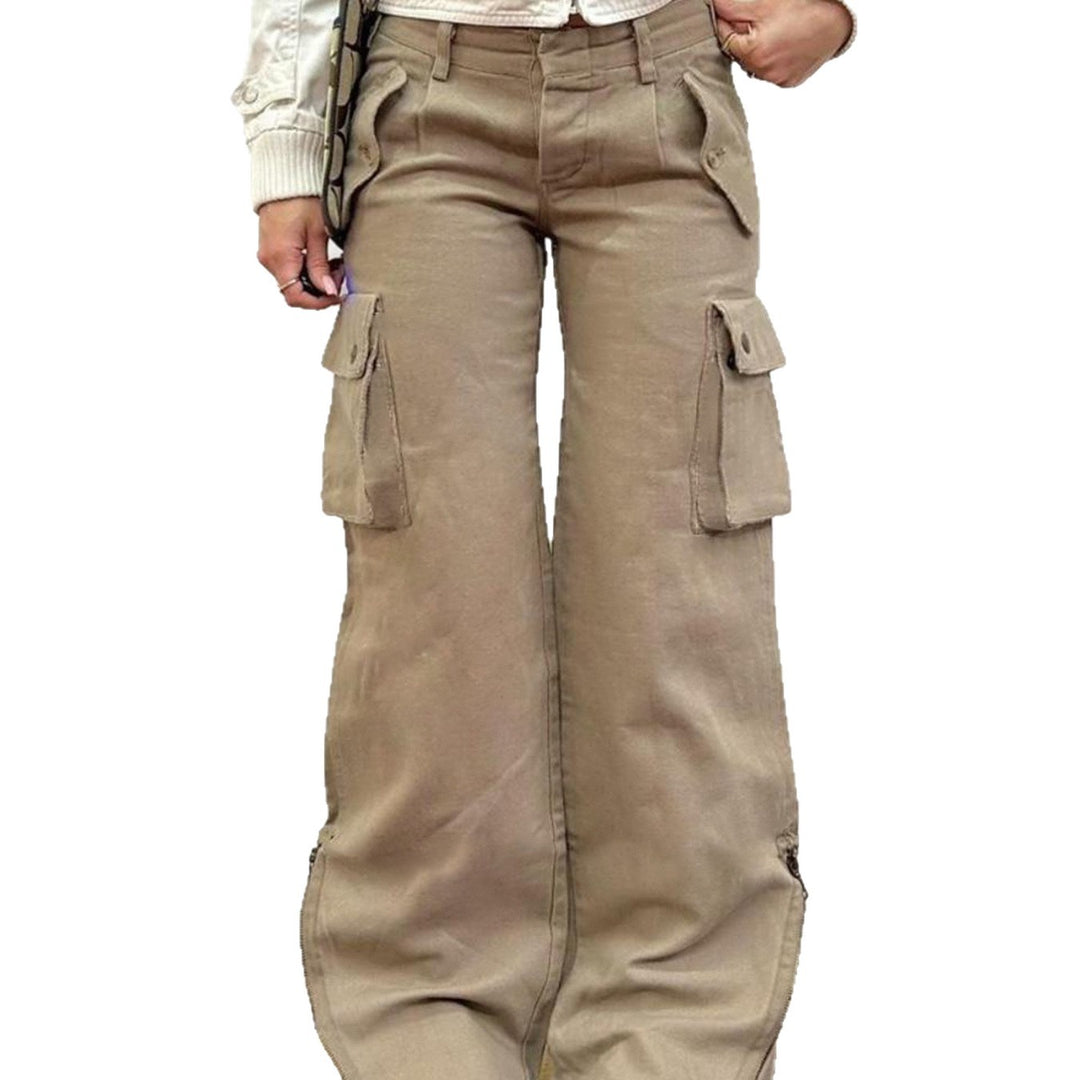 Damen lockere Cargo-Hose mit praktischen Taschen und weitem Bein Echo Archiv