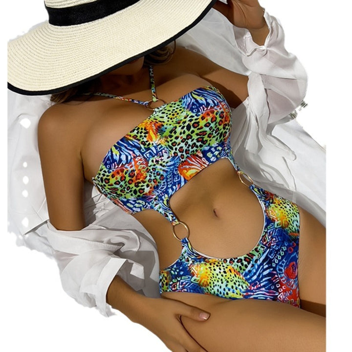 Damen Einteiliger Badeanzug mit modischem Cut-Out-Design Echo Archiv