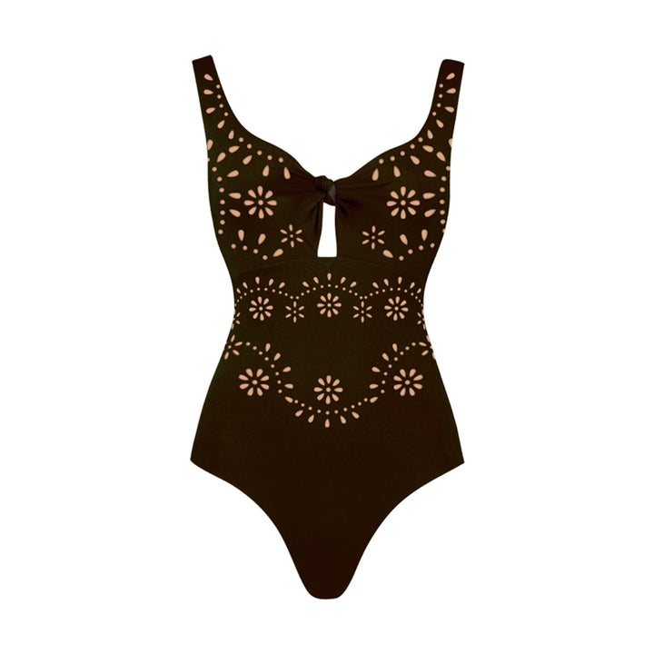 Damen Badeanzug und Rock-Set mit floralem Cut-Out Design Echo Archiv