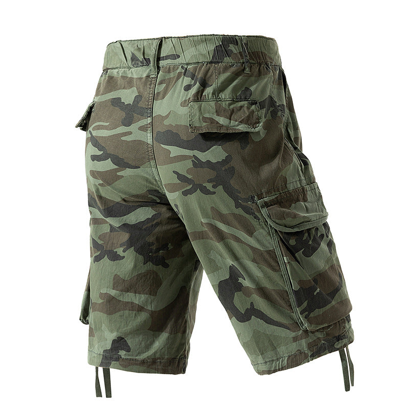 Herren Cargoshorts im lässigen Camouflage-Design mit multifunktionalen Taschen Echoarchiv