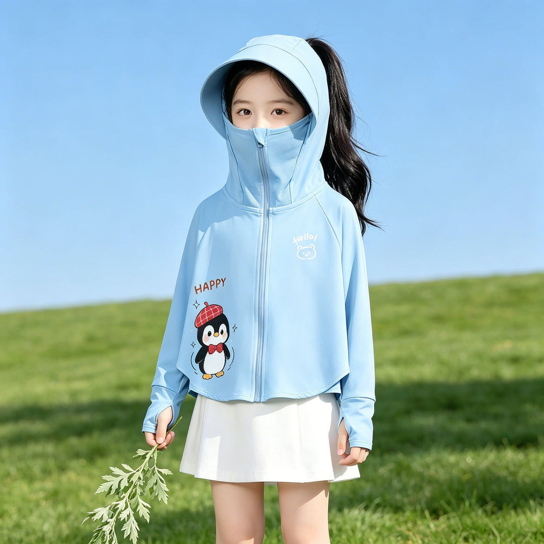 Kinder Sonnenschutzjacke mit Kapuze und atmungsaktivem Stoff Echo Archiv