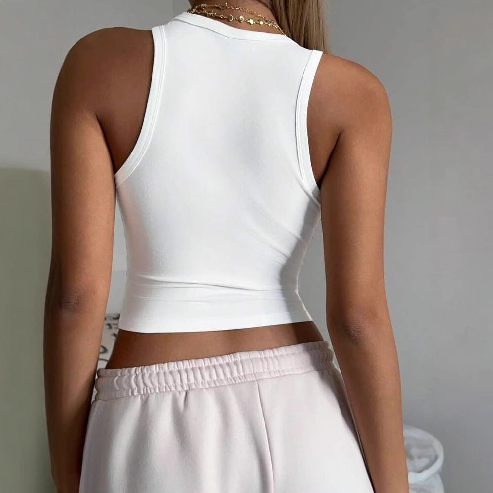 Damen ärmelloses Tanktop mit fröhlichem Kirschmotiv Echo Archiv