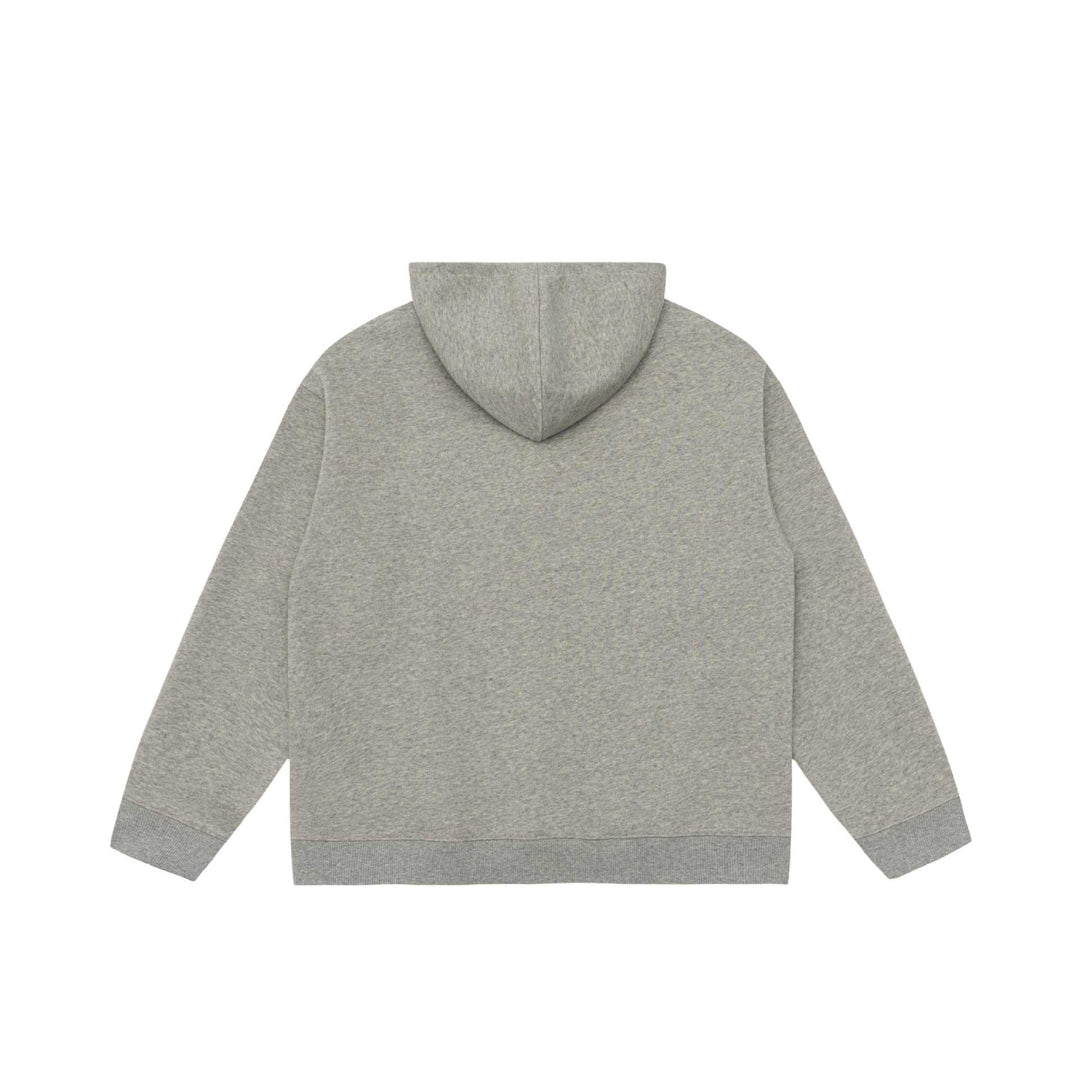 Unisex Kapuzen-Halbzip-Sweatshirt im Oversize-Fit mit Kängurutasche Echoarchiv