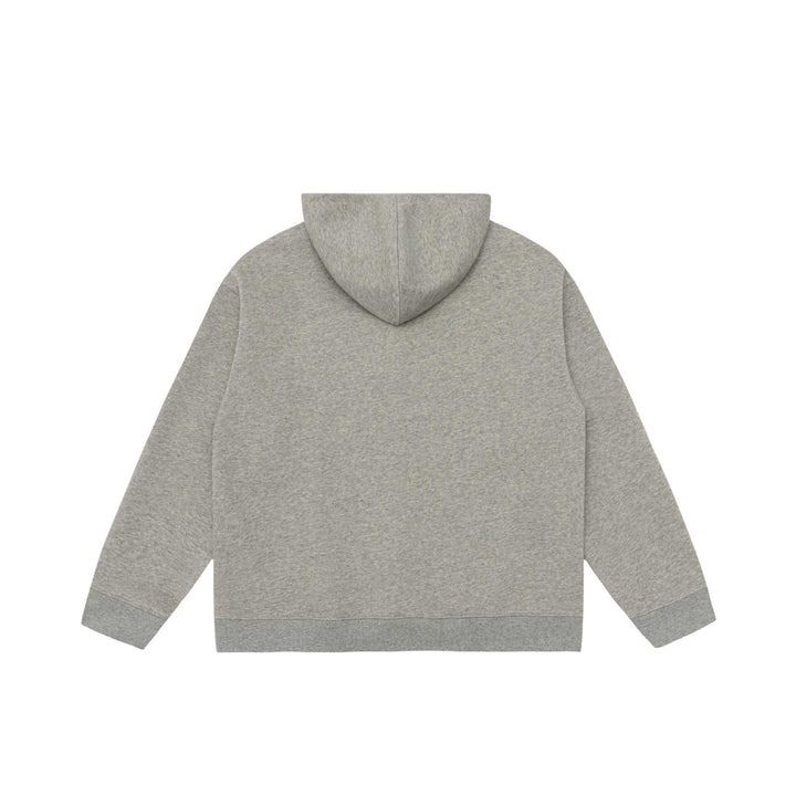 Unisex Kapuzen-Halbzip-Sweatshirt im Oversize-Fit mit Kängurutasche Echoarchiv