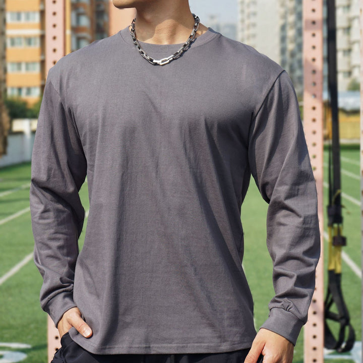 Herren Langarmshirt aus hochwertiger Baumwolle mit atmungsaktiver Struktur Echoarchiv