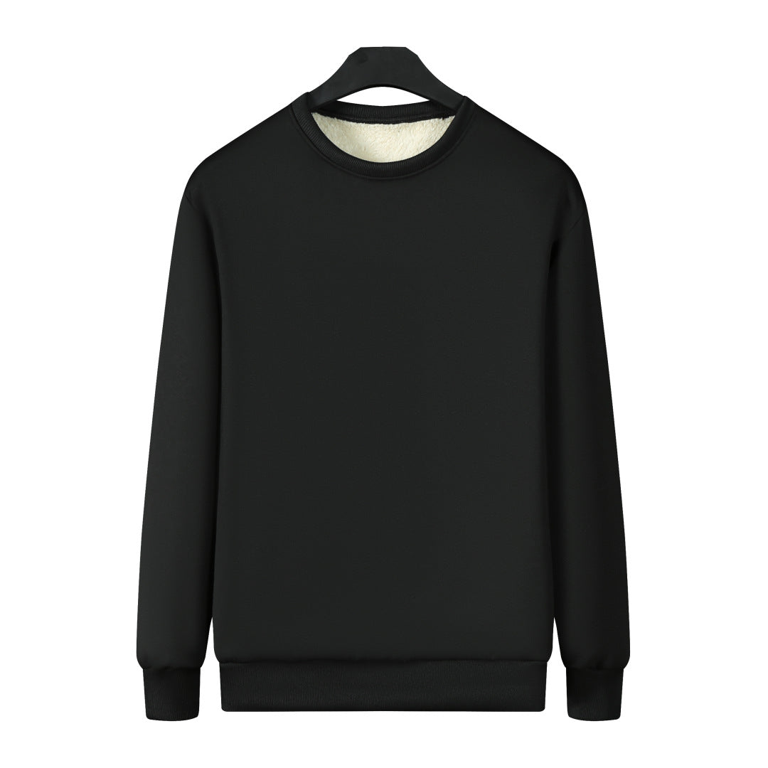 Herren Gefüttertes Rundhals-Sweatshirt mit Teddyfutter & gerippten Bündchen Echo Archiv