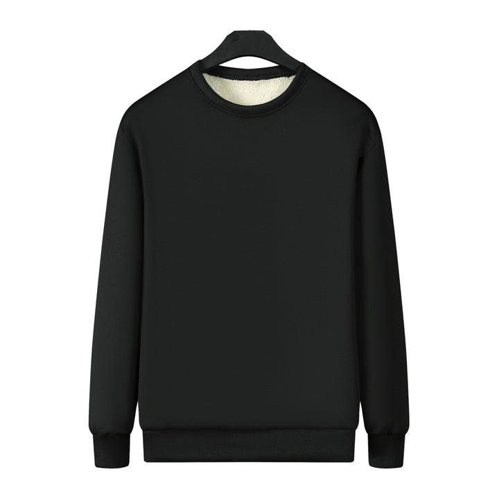 Herren Gefüttertes Rundhals-Sweatshirt mit Teddyfutter & gerippten Bündchen Echo Archiv