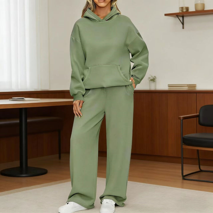 Damen nan kuscheliges Oversize Hoodie und weite Jogginghose Set Echo Archiv