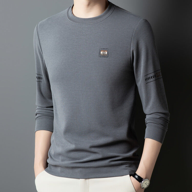 Herren Langarmshirt mit modischem Schnitt und feinen Akzenten Echoarchiv