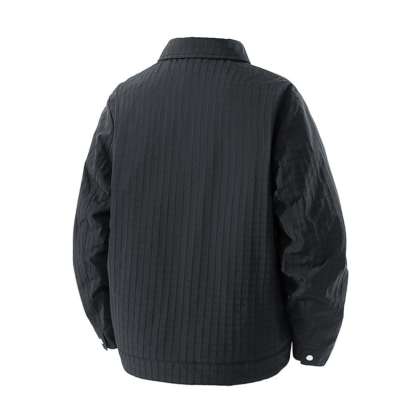 Herren Gemusterte Übergangsjacke mit Fleece-Futter Echo Archiv