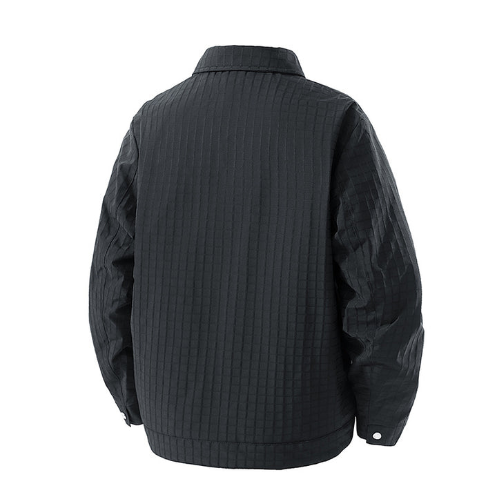 Herren Gemusterte Übergangsjacke mit Fleece-Futter Echo Archiv