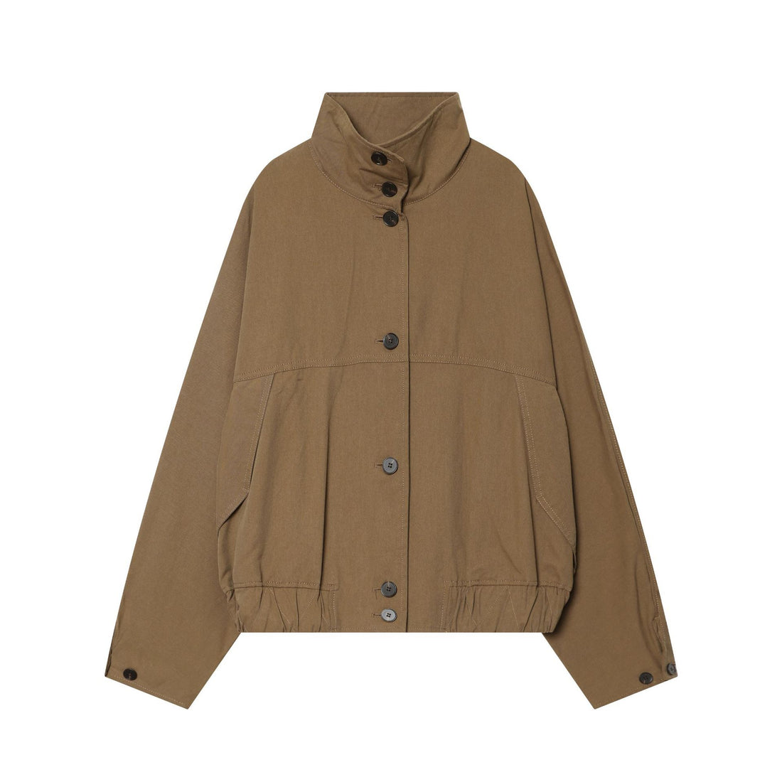 Damen Kurzjacke mit hohem Stehkragen und Tunnelzug Echoarchiv