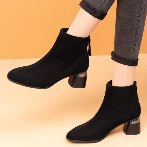 Damen Elegante Veloursleder Stiefeletten Echo Archiv