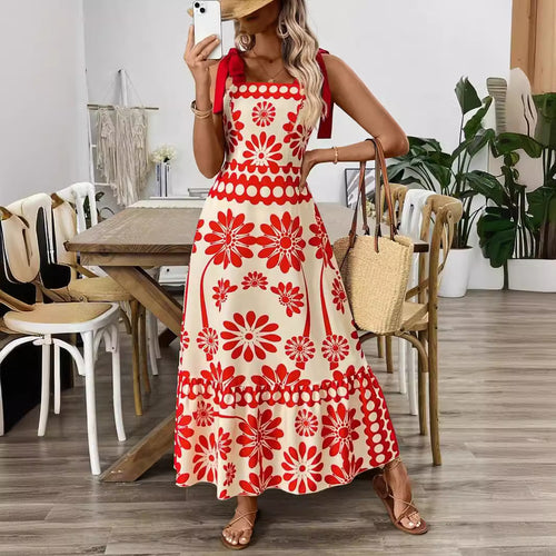 Damen Floral Print Maxikleid Echo Archiv