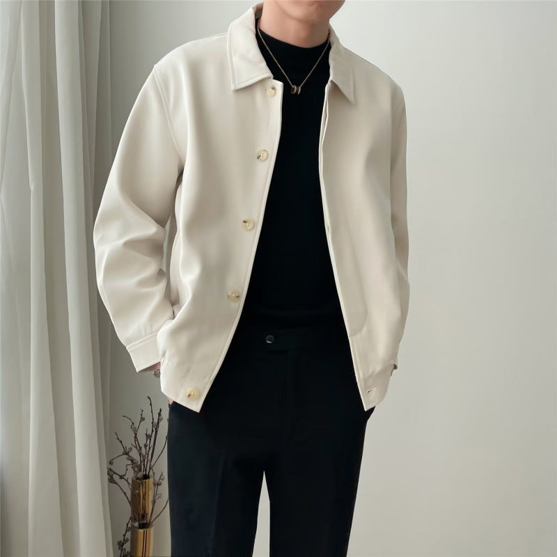 Herren Modische Jacke mit Druckknöpfen Echo Archiv