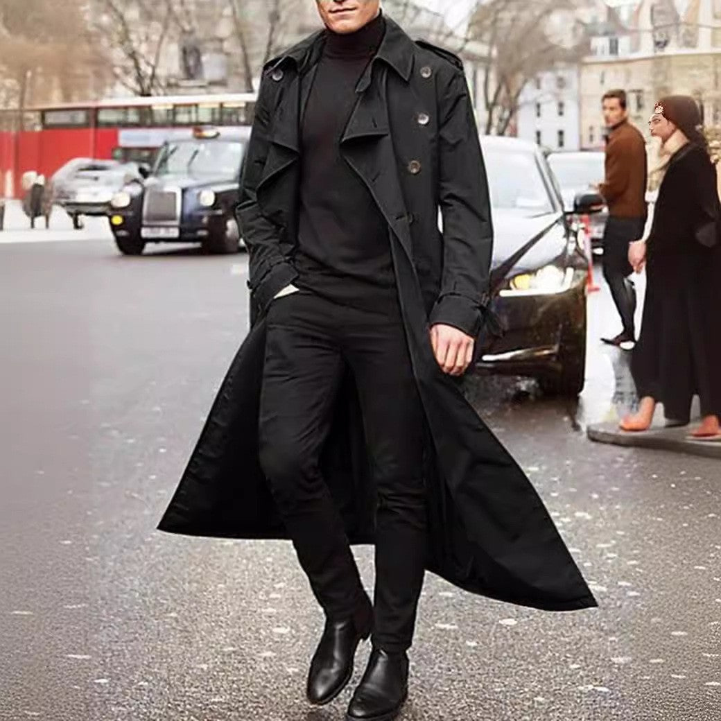 Herren Langer Trenchcoat Echoarchiv