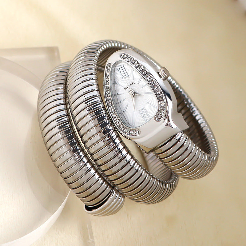 Echoarchiv | Schlangenuhr mit Quarzbewegung und Persönlichem Armband